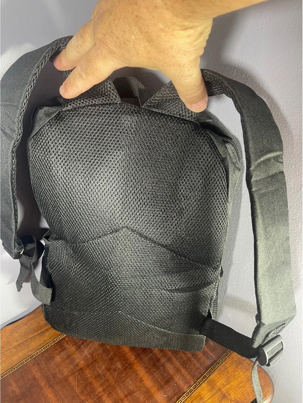 Black Backpack with Colorful Pokémon Print